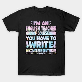 English Teacher Linguistics Grammar Professor Writer Editor T-Shirt